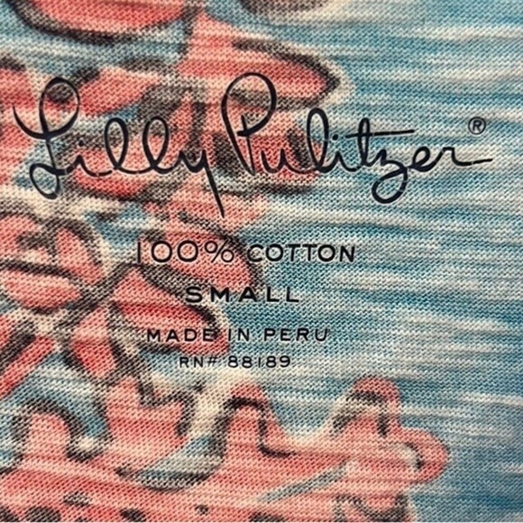 Lilly Pulitzer Brewster Rode Island reef searlean t-shirt dress size small - Picture 5 of 7